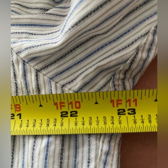 Burberrys Of London Shirt Mens Button Up Shirt 16 - 35 Made in USA Striped - Picture 5 of 13
